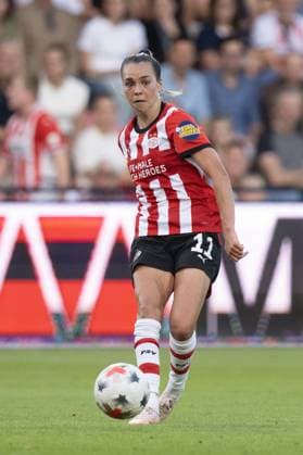 EINDHOVEN , 26-08-2026 , de Herdgang Stadium , Champions League women , knockout phase match 1 of 2 , season 2026 2027 , PSV - HB Koge , picture shows PSV women player Julia Hickelsberger PSV - HB Koge (women)  x206067454x Copyright: