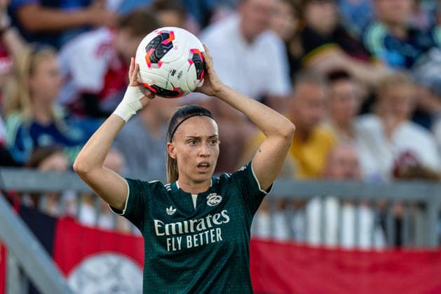 UEFA Women s Champions League: Ajax Vrouwen v Real Madrid Women AMSTERDAM, NETHERLANDS - AUGUST 26: Eva Navarro of Real Madrid during the UEFA Women s Champions League match between Ajax Vrouwen and Real Madrid Women at Sportpark De Toekomst on August 26, 2026 in Amsterdam, Netherlands. Amsterdam Sportpark De Toekomst Netherlands Content not available for redistribution in The Netherlands directly or indirectly through any third parties. Copyright: xMarcelxvanxPlateringenx