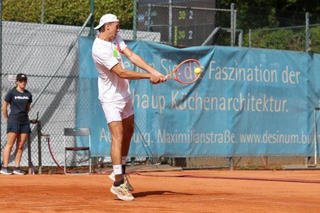 im Bild, Tom Bittner (GER), Alec Beckley (ZAF) Vasilios Caripi (ZAF) vs. Tom Bittner (GER) Noah Thurner (GER), ATP, Tennis Herren Challenger Schwaben Open, Herren, Doppel, Tennis, Achtelfinale, 26.08.2026 Augsburg Bayern Deutschland