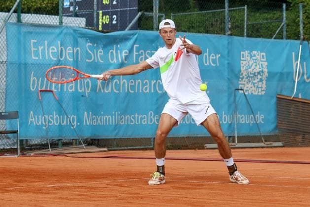 im Bild, Tom Bittner (GER), Alec Beckley (ZAF) Vasilios Caripi (ZAF) vs. Tom Bittner (GER) Noah Thurner (GER), ATP, Tennis Herren Challenger Schwaben Open, Herren, Doppel, Tennis, Achtelfinale, 26.08.2026 Augsburg Bayern Deutschland