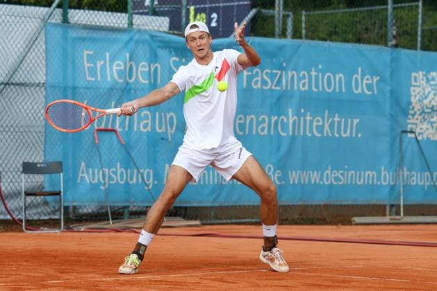 im Bild, Tom Bittner (GER), Alec Beckley (ZAF) Vasilios Caripi (ZAF) vs. Tom Bittner (GER) Noah Thurner (GER), ATP, Tennis Herren Challenger Schwaben Open, Herren, Doppel, Tennis, Achtelfinale, 26.08.2026 Augsburg Bayern Deutschland