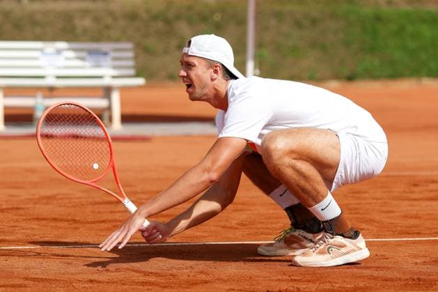 im Bild, Tom Bittner (GER), Alec Beckley (ZAF) Vasilios Caripi (ZAF) vs. Tom Bittner (GER) Noah Thurner (GER), ATP, Tennis Herren Challenger Schwaben Open, Herren, Doppel, Tennis, Achtelfinale, 26.08.2026 Augsburg Bayern Deutschland