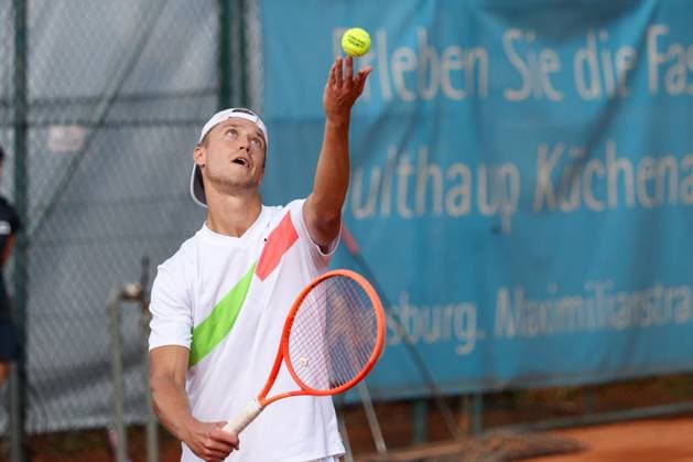 im Bild, Tom Bittner (GER), Alec Beckley (ZAF) Vasilios Caripi (ZAF) vs. Tom Bittner (GER) Noah Thurner (GER), ATP, Tennis Herren Challenger Schwaben Open, Herren, Doppel, Tennis, Achtelfinale, 26.08.2026 Augsburg Bayern Deutschland