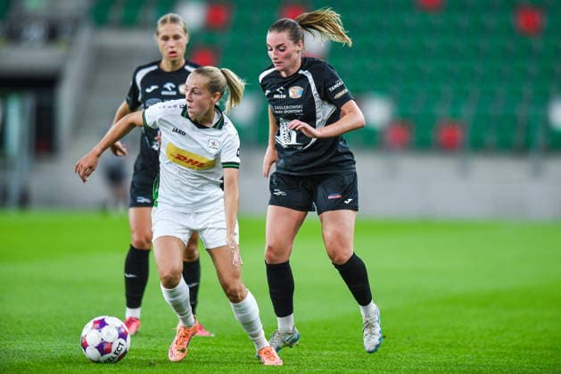 2026.08.26 Sosnowiec Pilka nozna kobiet UEFA Liga Mistrzyn Liga Mistrzow Sezon 2026 2027 Czarni Sosnowiec - Oud-Heverlee Leuven N z Saar Janssen, Luiza Kozielska Foto Marcin Bulanda PressFocus 2026.08.26 Sosnowiec Football Women UEFA Champions League Qualifying Round Season 2026 2027 Czarni Sosnowiec - Oud-Heverlee Leuven Saar Janssen, Luiza Kozielska Credit: Marcin Bulanda PressFocus NEWSPIX.PL --- newspix.pl 