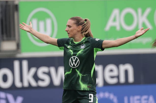 Lara Prasnikar (VfL Wolfsburg) Fussball, Frauen, Saison 2026 2027, Womens Champions LeagueQualifikation, 3.Runde, VfL Wolfsburg gegen Inter Mailand, 2-0