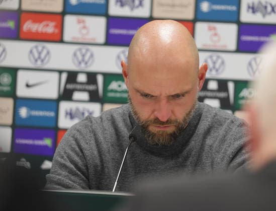 Cheftrainer Stephan Lerch (VfL Wolfsburg) Fussball, Frauen, Saison 2026 2027, Womens Champions LeagueQualifikation, 3.Runde, VfL Wolfsburg gegen Inter Mailand, 2-0