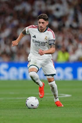 RECORD DATE NOT STATED Federico Valverde (Real Madrid CF) controls the ball during the LaLiga EA Sports match between Real Madrid CF and Real Sociedad de Futbol at Estadio Santiago BernabÃ u on August 26, 2026 in Madrid, Spain. (Photo by Manu Reino DeFodi Images) -