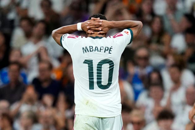 ESP: Real Madrid - Real Sociedad. La Liga EA Sports. Matchday 1. Kylian Mbappe of Real Madrid CF during the La Liga EA Sports match between Real Madrid and Real Sociedad played at Santiago Bernabeu Stadium on 26 Aug 2026 in Madrid, Spain. kpng Copyright: xCesarxCebollax xPRESSINPHOTOx PS_2627_RMA_RSO_53