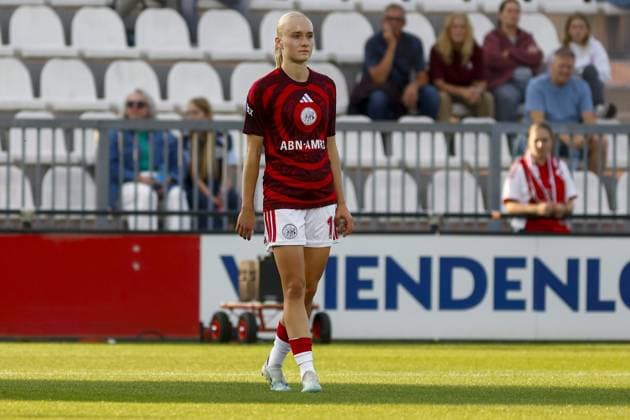 AMSTERDAM , 26-08-2026, Sportcomplex De Toekomst , Champions League Women , football , Third qualifying round 1st leg season 2026 2027 , match between Ajax and Real Madrid (women) , picture shows Ajax player Bo van Egmond Ajax - Real Madrid (women)  x206072325x Copyright: