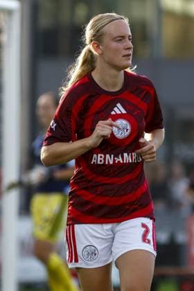 AMSTERDAM , 26-08-2026, Sportcomplex De Toekomst , Champions League Women , football , Third qualifying round 1st leg season 2026 2027 , match between Ajax and Real Madrid (women) , picture shows Ajax player Visscher Amber Ajax - Real Madrid (women)  x206072755x Copyright: