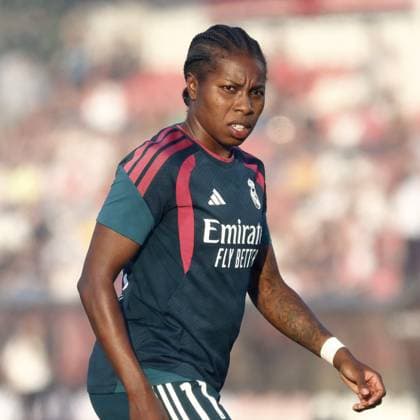 AMSTERDAM , 26-08-2026, Sportcomplex De Toekomst , Champions League Women , football , Third qualifying round 1st leg season 2026 2027 , match between Ajax and Real Madrid (women) , picture shows Real Madrid player Lineth Beerensteyn Ajax - Real Madrid (women)  x206072764x Copyright:
