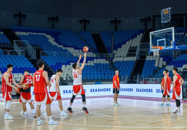 Qatar V China- FIBA Basketball World Cup 2027 Qualifiers Players of Team China attend a training session ahead of the FIBA Basketball World Cup 2027 Asian Qualifiers match against Qatar on August 26, 2026, in Al Wakrah, Qatar. The match is part of the fourth window of the Asian Qualifiers for the FIBA Basketball World Cup 2027. Qatar and China are in Group F. DOHA Qatar Copyright: xNOUSHADx