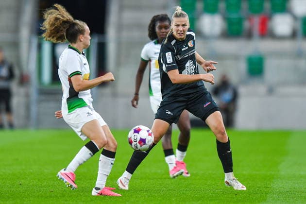 2026.08.26 Sosnowiec Pilka nozna kobiet UEFA Liga Mistrzyn Liga Mistrzow Sezon 2026 2027 Czarni Sosnowiec - Oud-Heverlee Leuven N z Karlina Miksone Foto Marcin Bulanda PressFocus 2026.08.26 Sosnowiec Football Women UEFA Champions League Qualifying Round Season 2026 2027 Czarni Sosnowiec - Oud-Heverlee Leuven Karlina Miksone Credit: Marcin Bulanda PressFocus NEWSPIX.PL --- newspix.pl 