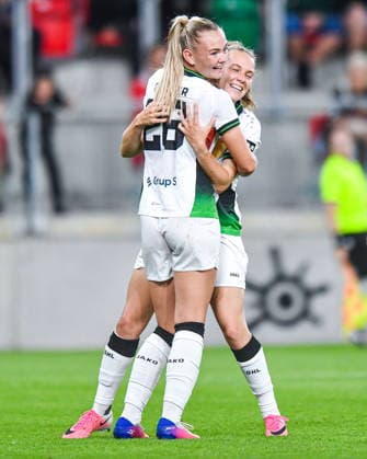 2026.08.26 Sosnowiec Pilka nozna kobiet UEFA Liga Mistrzyn Liga Mistrzow Sezon 2026 2027 Czarni Sosnowiec - Oud-Heverlee Leuven N z Isa Dekker, Alice Bosteels, radosc, radosc po golu, radosc po bramce Foto Marcin Bulanda PressFocus 2026.08.26 Sosnowiec Football Women UEFA Champions League Qualifying Round Season 2026 2027 Czarni Sosnowiec - Oud-Heverlee Leuven Isa Dekker, Alice Bosteels, radosc, radosc po golu, radosc po bramce Credit: Marcin Bulanda PressFocus NEWSPIX.PL --- newspix.pl 