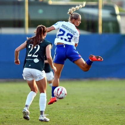 Croatia, Solin, 260826. Stadium NK Solin. UEFA Womens Europa Cup, match ZNK Hajduk - Fortuna Hjorring. In the photo: Ana Maria Markovic. Photo: Josko Ponos CROPIX Croatia Copyright: xxJoskoxPonosx hajduk_fortuna81-260826