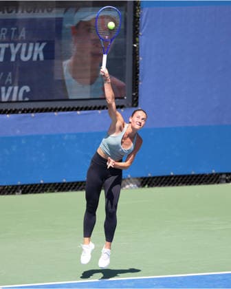 August 26, 2026, New York City, New York, USA: MARTA KOSTYUK of Ukraine during practise session before US Open. New York, USA. Tennis: US Open - Marta Kostyuk  - ZUMAc278 20260826_zsp_c278_001 Copyright: xMarcinxCholewinskix