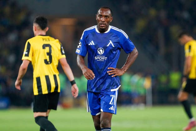 AEK Athens v PFC Levski Sofia UEFA Champions League Aldair Neves of PFC Levski Sofia during the UEFA Champions League Play-Off Second Leg match at AEK Arena, Athens 26 08 2026 UK Newspapers OUT Copyright: xYannisxHalasx FIL-23829-0111