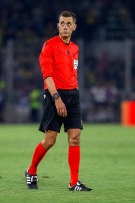 AEK Athens v PFC Levski Sofia UEFA Champions League Match referee Clément Turpin during the UEFA Champions League Play-Off Second Leg match at AEK Arena, Athens 26 08 2026 UK Newspapers OUT Copyright: xYannisxHalasx FIL-23829-0094