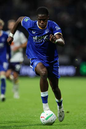 26th August 2026; Deepdale, Preston, England; Carabao Cup Football, Preston North End versus Everton; Thierno Barry of Everton runs with the ball AidanxHunter