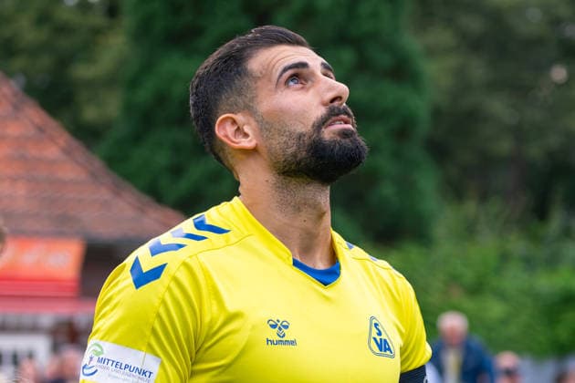 Ibrahim Temin (SV Atlas Delmenhorst, 5), Deutschland: Fussball, Regionalliga Nord, Saison 2026 27, 5. Spieltag, 26.08.2026, SV Atlas Delmenhorst vs BSV Kickers Emden, Stadion an der Düsternortstraße (Delmenhorst, Niedersachsen) Copyright: xLeonxFrickx