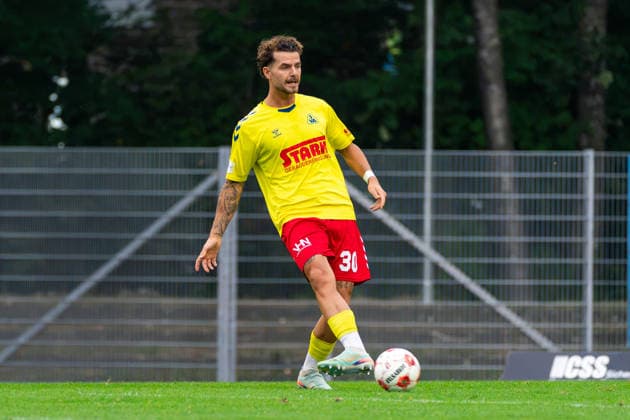 Marlo Siech (SV Atlas Delmenhorst, 30), Deutschland: Fussball, Regionalliga Nord, Saison 2026 27, 5. Spieltag, 26.08.2026, SV Atlas Delmenhorst vs BSV Kickers Emden, Stadion an der Düsternortstraße (Delmenhorst, Niedersachsen) Copyright: xLeonxFrickx