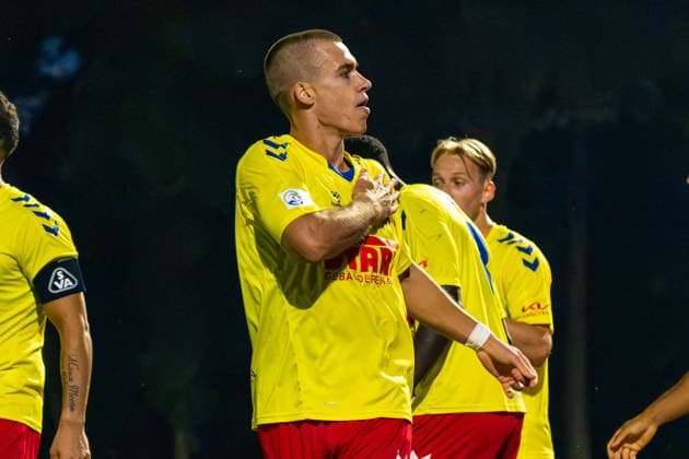 Jubel zum 3:3 Ausgleichstreffer von Yehor Melenivskyi (SV Atlas Delmenhorst, 6), Freude, Emotionen, Torjubel, Deutschland: Fussball, Regionalliga Nord, Saison 2026 27, 5. Spieltag, 26.08.2026, SV Atlas Delmenhorst vs BSV Kickers Emden, Stadion an der Düsternortstraße (Delmenhorst, Niedersachsen) Copyright: xLeonxFrickx