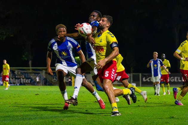 Ibrahim Temin (SV Atlas Delmenhorst, 5), Deutschland: Fussball, Regionalliga Nord, Saison 2026 27, 5. Spieltag, 26.08.2026, SV Atlas Delmenhorst vs BSV Kickers Emden, Stadion an der Düsternortstraße (Delmenhorst, Niedersachsen) Copyright: xLeonxFrickx