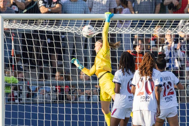UWCL Qualifikation: Eintracht Frankfurt - Paris Saint-Germain, 26.08.2026 Katarzyna Kiedrzynek (Paris Saint-Germain PSG 1), Eintracht Frankfurt - Paris Saint-Germain, Frankfurt, Stadion am Brentanobad, 26.8.2026 Copyright: xBEAUTIFULxSPORTS Gawlikx