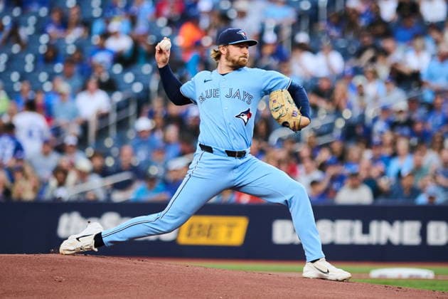 August 26, 2026, Toronto, On, Canada: Toronto Blue Jays pitcher Spencer Miles (62) works against the Kansas City Royals during first inning MLB, Baseball Herren, USA baseball action in Toronto, on Wednesday, Aug. 26, 2026. Canada News - August 26, 2026 - ZUMAc35_ 20260826_zaf_c35_057 Copyright: xSammyxKoganx