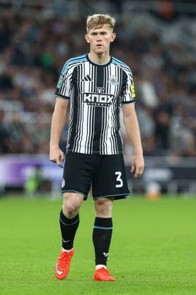 NEWCASTLE UPON TYNE, ENGLAND, AUGUST 26: Lewis Hall of Newcastle United during a Carabao Cup Second Round match between Newcastle United and West Bromwich Albion at St James Park on August 26, 2026 in Newcastle Upon Tyne, England. (Photo by Zach Forster Sports Press Photo) Copyright: xZachxForster SportsxPressxPhotox Sportspressphoto_SPR216567