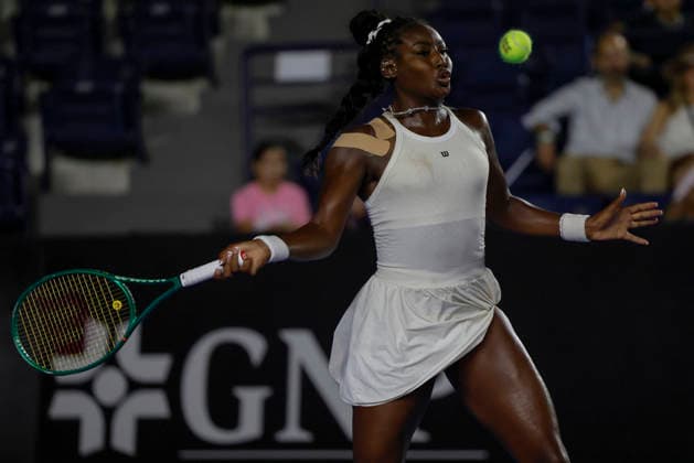 August 26, 2026, Monterrey, Nuevo Leon, Mexico: Alycia Parks (USA) in action against Maja Chwalinska (POL) during the GNP Seguros WTA, Tennis Damen 500 Open at Club Sonoma in Monterrey, Nuevo Leon. Parks won 6:3, 2:6, 2:6. Monterrey Mexico - ZUMAo125 20260826_zip_o125_035 Copyright: xAntonioxOjedax
