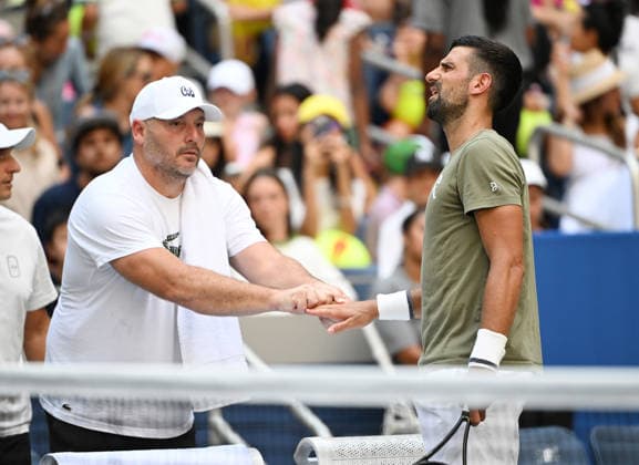 FLUSHING NY- AUGUST 26: Novak Djokovic is seen on the practice court during the 2026 US Open at the USTA Billie Jean King National Tennis Center on August 26, 2026 in Flushing Queens. Copyright: xmpi04 MediaPunchx