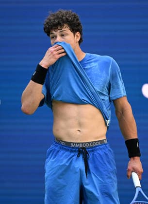 FLUSHING NY- AUGUST 26: Ben Shelton seen on the practice court during the 2026 US Open at the USTA Billie Jean King National Tennis Center on August 26, 2026 in Flushing Queens. Copyright: xmpi04 MediaPunchx