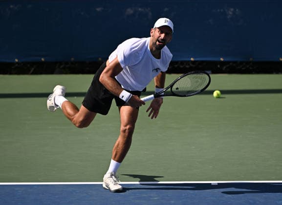 FLUSHING NY- AUGUST 26: Novak Djokovic is seen on the practice court during the 2026 US Open at the USTA Billie Jean King National Tennis Center on August 26, 2026 in Flushing Queens. Copyright: xmpi04 MediaPunchx