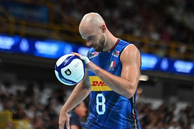 Italy v Germany - International Friendly, Länderspiel, Nationalmannschaft Match Riccardo Sbertoli of Italy spikes the ball during the international friendly match between Italy and Germany at PalaCalafiore in Reggio Calabria, Italy, on August 26, 2026. Reggio Calabria Italy  Copyright: xAndreaxRositox originalFilename:rosito-notitle260826_npLGb.jpg