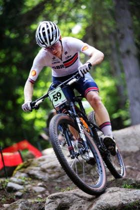 2026 UCI Mountain Bike World Championships Picture by Ed Sykes SWpix.com - 27 08 2026 - Cycling - 2026 UCI Mountain Bike World Championships - Val di Sole, Trentino, Italy - Cross-country Olympic (XCO) - Men Junior - Gus Lawson (Great Britain) Copyright: x xSWpix.comx(t axPhotographyxHubxLtd)xEdxSykes SWpix.comx SWP-3030-19860