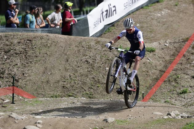 27.08.2026, Daolasa di Commezzadura, Val di Sole Bikeland, 2026 UCI MTB World Championship, WM, Weltmeisterschaft Men Junior s XCO (Cross Country Olympic) Noa Filippi 16 (FRA) Daolasa di Commezzadura Val di Sole Bikeland Trento Italy Copyright: xJustPictures.ch FrancescoxMinghettix jp-en-FrMi-MNG_0051