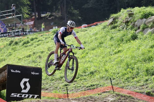 27.08.2026, Daolasa di Commezzadura, Val di Sole Bikeland, 2026 UCI MTB World Championship, WM, Weltmeisterschaft Men Junior s XCO (Cross Country Olympic) Mathieu Ghibaudo 2 (FRA) Daolasa di Commezzadura Val di Sole Bikeland Trento Italy Copyright: xJustPictures.ch FrancescoxMinghettix jp-en-FrMi-MNG_0115