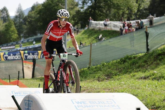 27.08.2026, Daolasa di Commezzadura, Val di Sole Bikeland, 2026 UCI MTB World Championship, WM, Weltmeisterschaft Men Junior s XCO (Cross Country Olympic) Michael Hettegger 11 (AUT) Daolasa di Commezzadura Val di Sole Bikeland Trento Italy Copyright: xJustPictures.ch FrancescoxMinghettix jp-en-FrMi-MNG_0191