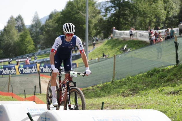 27.08.2026, Daolasa di Commezzadura, Val di Sole Bikeland, 2026 UCI MTB World Championship, WM, Weltmeisterschaft Men Junior s XCO (Cross Country Olympic) Mathieu Ghibaudo 2 (FRA) Daolasa di Commezzadura Val di Sole Bikeland Trento Italy Copyright: xJustPictures.ch FrancescoxMinghettix jp-en-FrMi-MNG_0195