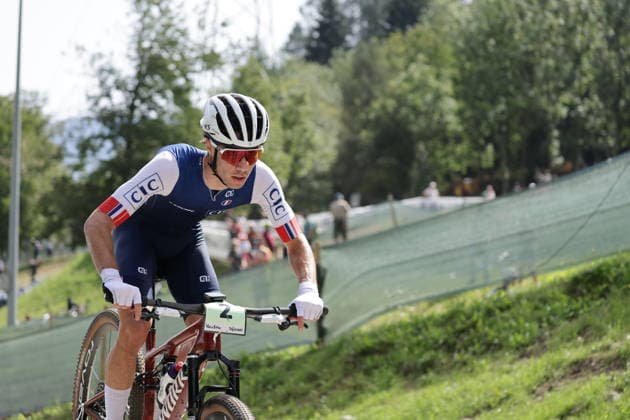 27.08.2026, Daolasa di Commezzadura, Val di Sole Bikeland, 2026 UCI MTB World Championship, WM, Weltmeisterschaft Men Junior s XCO (Cross Country Olympic) Mathieu Ghibaudo 2 (FRA) Daolasa di Commezzadura Val di Sole Bikeland Trento Italy Copyright: xJustPictures.ch FrancescoxMinghettix jp-en-FrMi-MNG_0200