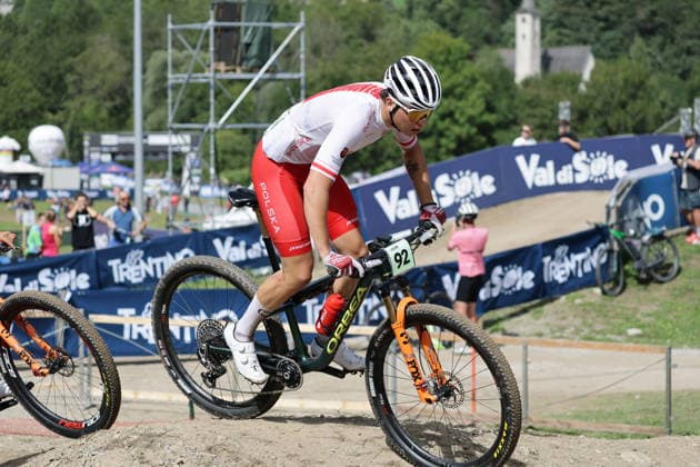 27.08.2026, Daolasa di Commezzadura, Val di Sole Bikeland, 2026 UCI MTB World Championship, WM, Weltmeisterschaft Men Junior s XCO (Cross Country Olympic) Kacper Mizuro 92 (POL) Daolasa di Commezzadura Val di Sole Bikeland Trento Italy Copyright: xJustPictures.ch FrancescoxMinghettix jp-en-FrMi-MNG_0240