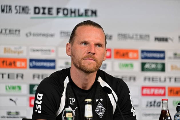 27.08.2026; Moenchengladbach; Fussball, Herren, Saison 2026 2027, Pressekonferenz Borussia Moenchengladbach vor dem Spiel bei RB Leipzig Eugen Polanski (Trainer Gladbach) DFL regulations prohibit any use of photographs as image sequences and or quasi-video. ista-Borussia-Park Nordrhein-Westfalen Deutschland *** August 27, 2026, Mönchengladbach Soccer, Men s, 2026–2027 season, Borussia Mönchengladbach press conference ahead of the match against RB Leipzig; Eugen Polanski, Gladbach coach; DFL regulations prohibit any use of photographs as image sequences and or quasi-video content; Borussia Park, North Rhine-Westphalia, Germany