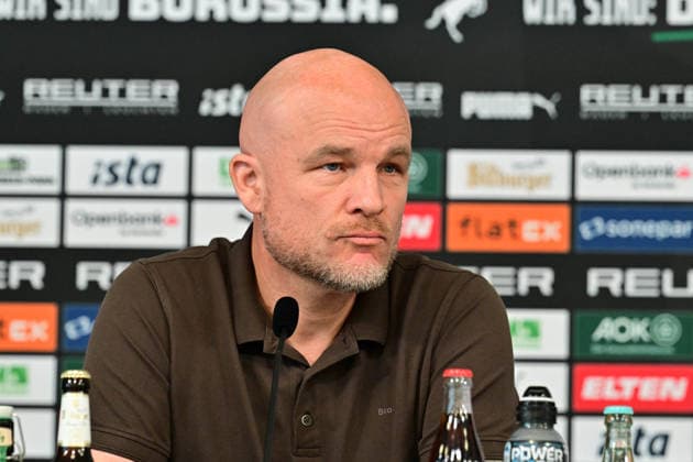 27.08.2026; Moenchengladbach; Fussball, Herren, Saison 2026 2027, Pressekonferenz Borussia Moenchengladbach vor dem Spiel bei RB Leipzig Rouven Schroeder (Head of Sports, Gladbach) DFL regulations prohibit any use of photographs as image sequences and or quasi-video. ista-Borussia-Park Nordrhein-Westfalen Deutschland *** August 27, 2026, Mönchengladbach Soccer, Men s, 2026–2027 season, Borussia Mönchengladbach press conference ahead of the match against RB Leipzig Rouven Schroeder, Head of Sports, Gladbach DFL regulations prohibit any use of photographs as image sequences and or quasi-video content at Borussia Park, North Rhine-Westphalia, Germany
