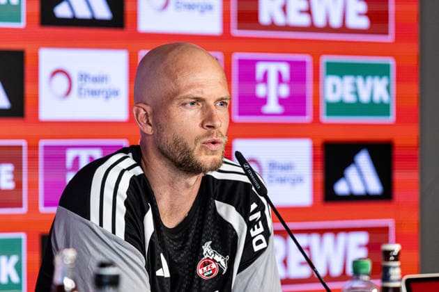 Pressekonferenz, 1.FC Köln, 27.08.2026 Rene Wagner (Cheftrainer) Pressekonferenz von 1.FC Köln vor dem Bundesligaspiel gegen TSG Hoffenheim; 27.08.2026 DFL regulations prohibit any use of photographs as image sequences and or quasi video. *** Press Conference, 1 FC Köln, August 27, 2026 Rene Wagner, Head Coach Press conference held by 1 FC Köln ahead of the Bundesliga match against TSG Hoffenheim on August 27, 2026 DFL regulations prohibit any use of photographs as image sequences and or quasi-video Copyright: xBEAUTIFULxSPORTS Buriakovx