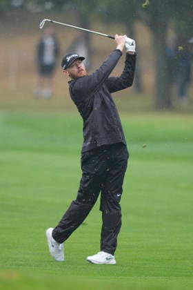 SUTTON COLDFIELD, ENGLAND - AUG 27: Sebastian Soderberg (SWE) plays from the first fairway during Round 1 at the 2026 Husqvarna British Masters at The Belfry, Sutton Coalfield on August 27, 2026 in Warwickshire, England The 2026 Husqvarna British Masters