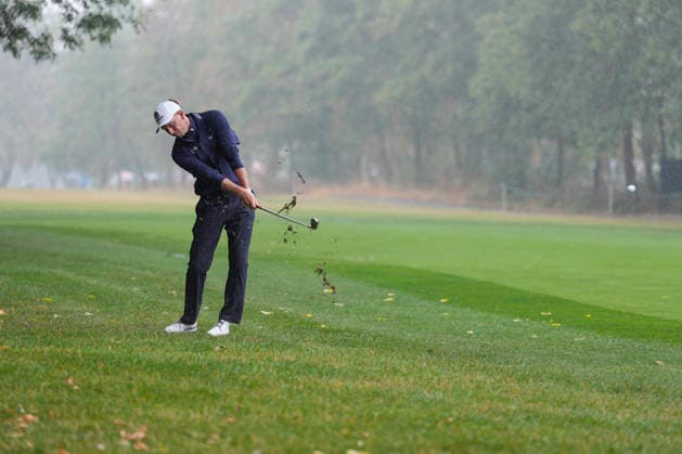SUTTON COLDFIELD, ENGLAND - AUG 27: Marcel Siem (GER) plays from the rough on the second hole during Round 1 at the 2026 Husqvarna British Masters at The Belfry, Sutton Coalfield on August 27, 2026 in Warwickshire, England The 2026 Husqvarna British Masters