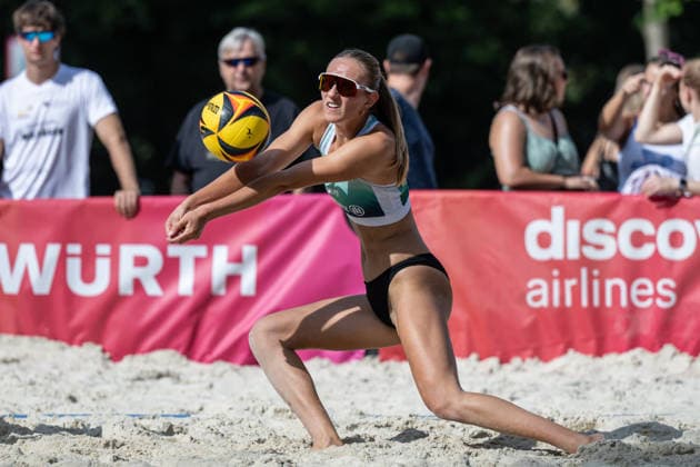 RECORD DATE NOT STATED German Beach Championship - Deutsche Beachvolleyball Meisterschaft Dortmund, Germany 27.08.2026 DORTMUND, GERMANY - AUGUST 27: Clara Dreßen (Player 2, VCO Münster) during the German Beach Championship - Deutsche Beachvolleyball Meisterschaft at Dortmund on August 27, 2026 in Dortmund, Germany. Copyright: xBEAUTIFULxSPORTS PeterxWeberx