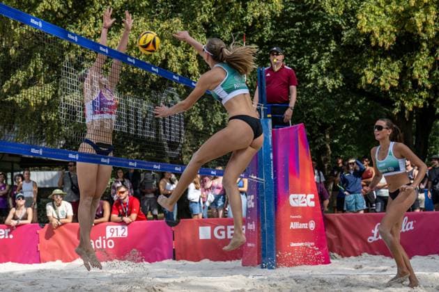 RECORD DATE NOT STATED German Beach Championship - Deutsche Beachvolleyball Meisterschaft Dortmund, Germany 27.08.2026 DORTMUND, GERMANY - AUGUST 27: Clara Dreßen (Player 2, VCO Münster) during the German Beach Championship - Deutsche Beachvolleyball Meisterschaft at Dortmund on August 27, 2026 in Dortmund, Germany. Copyright: xBEAUTIFULxSPORTS PeterxWeberx