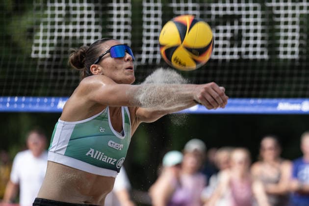 RECORD DATE NOT STATED German Beach Championship - Deutsche Beachvolleyball Meisterschaft Dortmund, Germany 27.08.2026 DORTMUND, GERMANY - AUGUST 27: Leonie Klinke (Player 1, Beachverein Heidelberg 2022 e.V.) during the German Beach Championship - Deutsche Beachvolleyball Meisterschaft at Dortmund on August 27, 2026 in Dortmund, Germany. Copyright: xBEAUTIFULxSPORTS PeterxWeberx